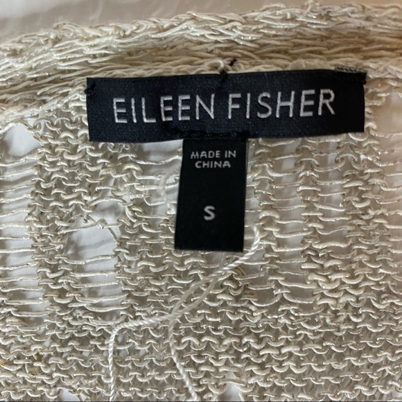 Eileen Fisher Open Weave Crochet Sweater. Size S - Picture 7 of 7